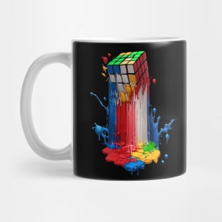 Melting Rubiks Cube Mug